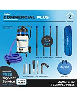 skyVac Commercial Plus Gutter Vacuum with high reach poles 