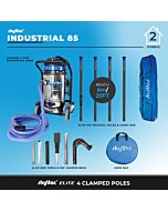 Industrial 85 Gutter Vacuum with Elite Clamped Poles 