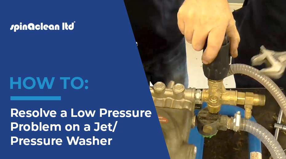 How to resolve a low-pressure problem on a Jet/ Pressure Washer.
