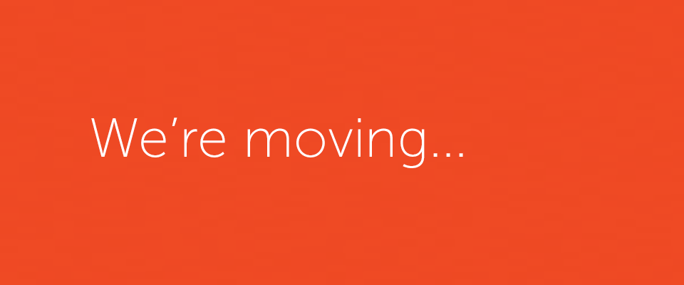 We’re moving!
